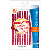 Paper Mate Red Ballpoint Pens Write Bros, Medium Point  Paper Mate Ballpoint Pen