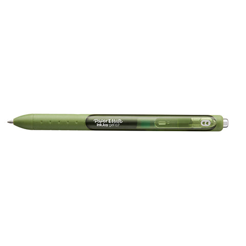 Paper Mate Inkjoy Gel Olive Medium Point 0.7 mm Retractable Gel Pen (Olive Ink)  Paper Mate Gel Ink Pens