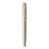 Parker IM Premium Fountain Pen, Warm Silver Gold Trim, Medium  Parker Fountain Pens