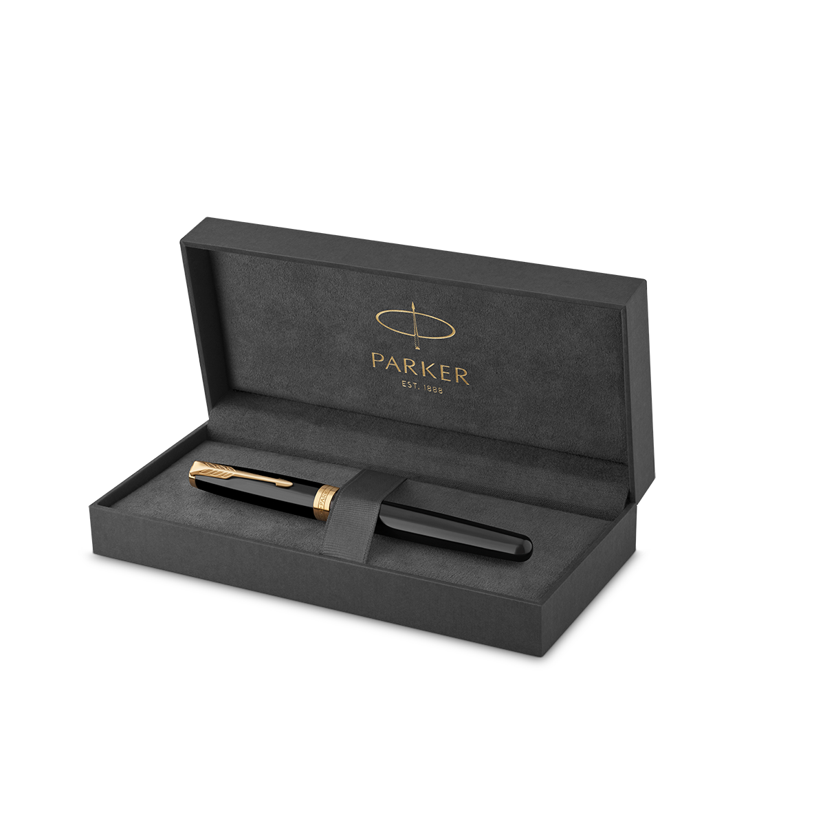 Parker Sonnet Black Gold Trim Rollerball Pen 1931496  Parker Rollerball Pens