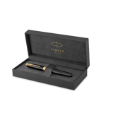 Parker Sonnet Black Gold Trim Rollerball Pen 1931496  Parker Rollerball Pens