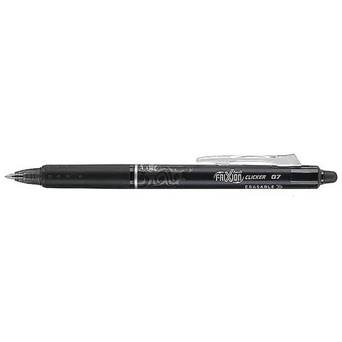 Pilot Frixion Black Erasable Pen Retractable  0.7mm Fine Tip  Pilot Ballpoint Pen