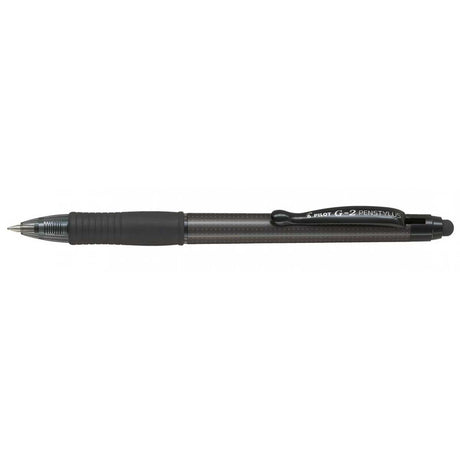 Pilot G2 Pen Stylus Fine Black Ink, Gray Barrel  Pilot Gel Ink Pens