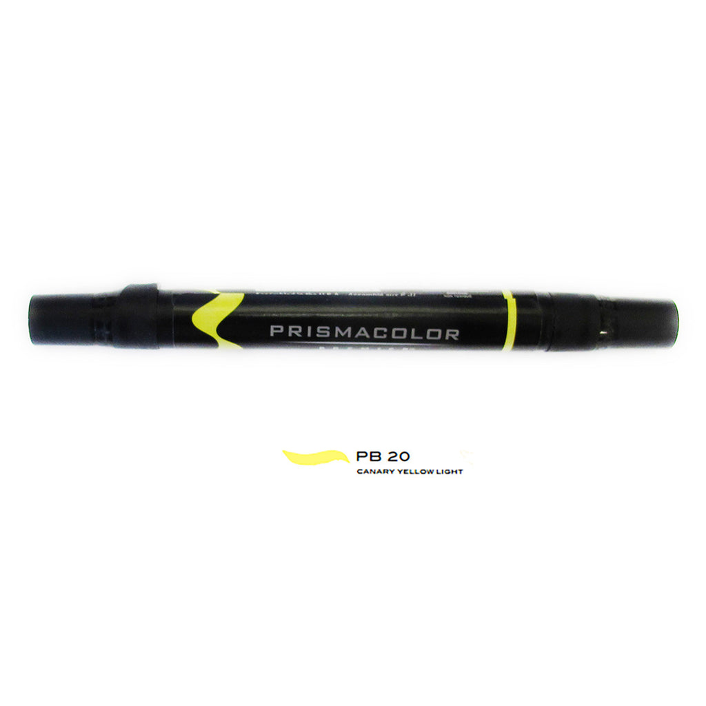 Prismacolor Premier Double Ended Art Markers Brush Tip and Fine Canary