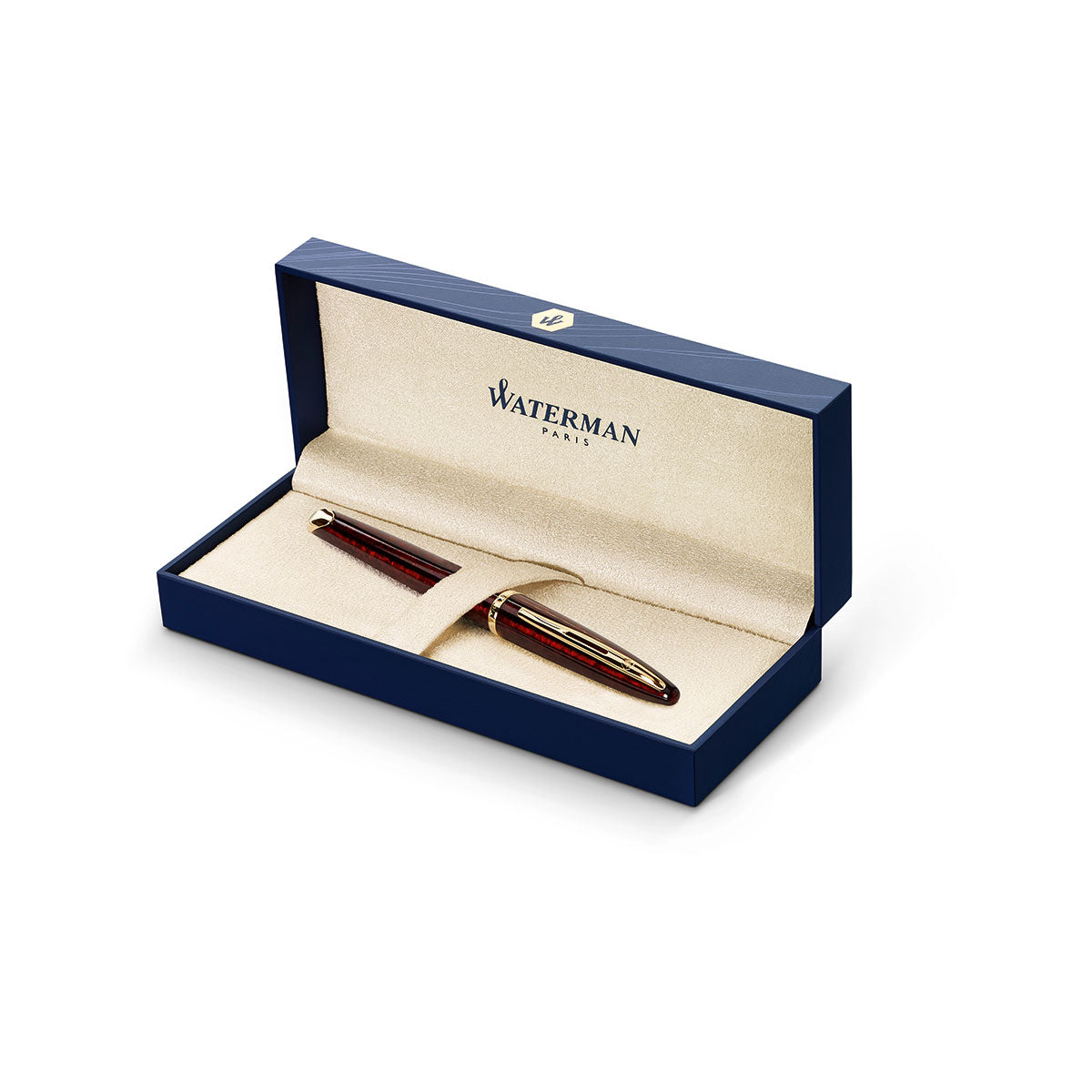 WATERMAN CARENE AMBER-SHIMMER 万年筆　字幅M Amazon | Waterman Carene Gift Box includes Medium Nib Gold Trim