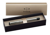 Parker Vector Premium Shiny Stainless Steel Chiselled Fountain Pen Medium  Parker Fountain Pens