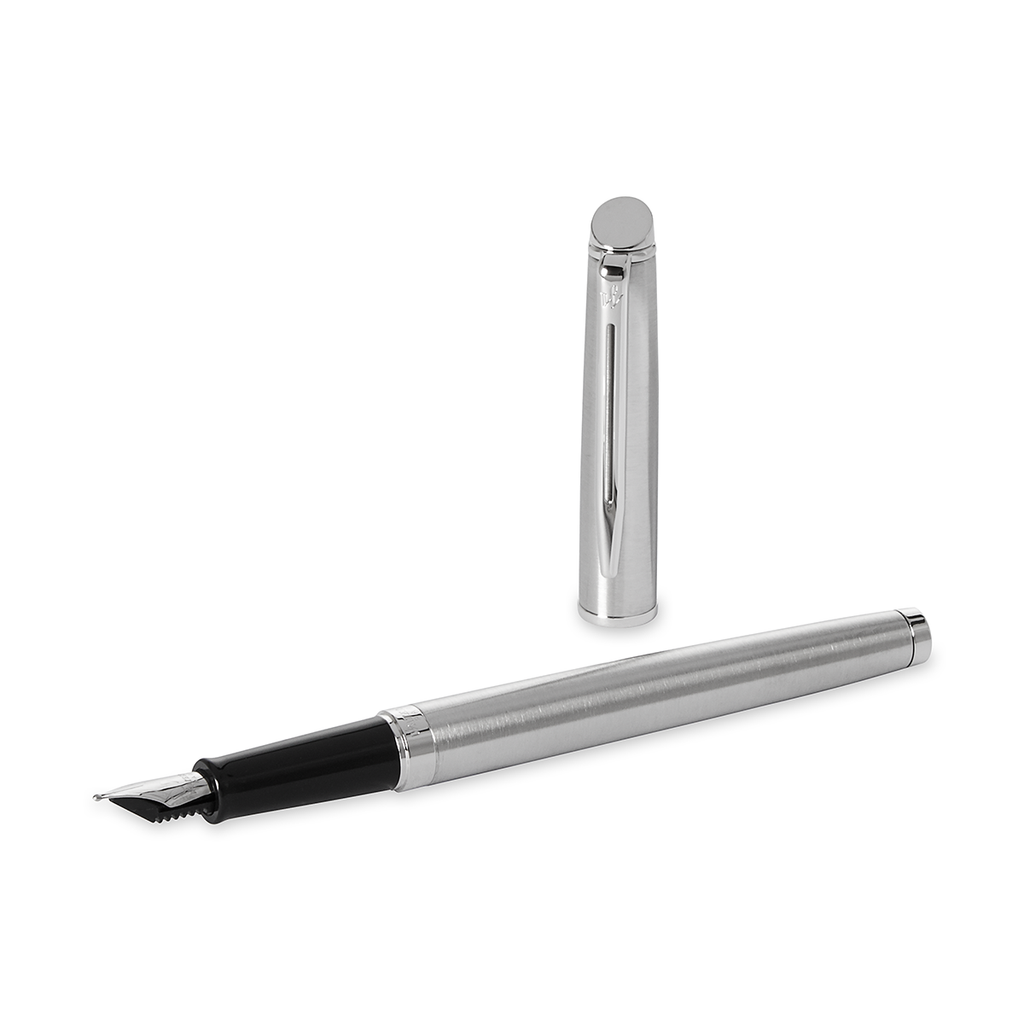 Waterman Hemisphere Stainless Steel Fountain Pen Medium