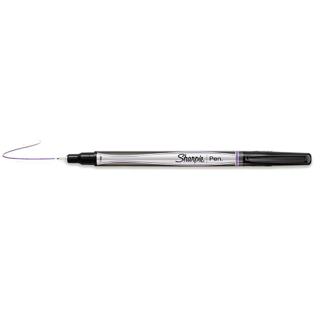 Sharpie Non Bleeding Pen Fine Point Purple  Sharpie Felt Tip Pen