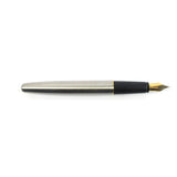 Parker Frontier Stainless Steel Gold Trim Fountain Pen Med Nib Made In UK  Parker Fountain Pens