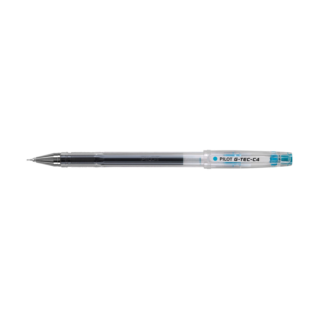 Pilot G-Tec C4 Gel Ultra Fine Turquoise Thin Writing Rollerball Pen - PensAndPencils.Net