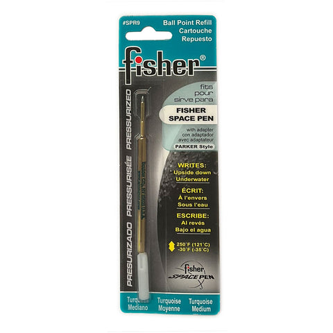 Fisher Space Parker Style Ballpoint Refill, Turquoise Ink