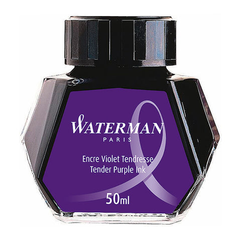 Waterman Tender Purple Ink Bottle 50 ML  Waterman Fountain Pen Bottled Ink