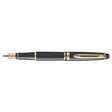 Waterman Expert Black Gold Trim Broad Fountain Pen  Waterman Fountain Pens