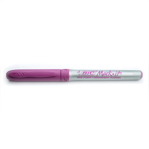 Bic Mark It Fine Point Desert Rose Permanent Marker Sold Individually Non Toxic  Bic Markers