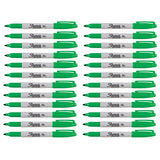Sharpie Green Fine Point Markers, Bulk Pack of 24  Sharpie Markers
