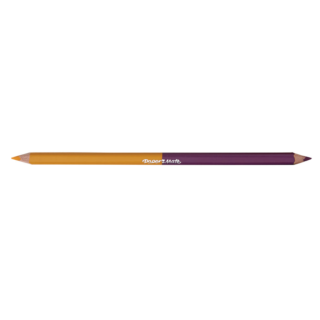 Paper Mate Chrome Yellow and Magenta Colored Pencil Dual Ended  Paper Mate Pencils