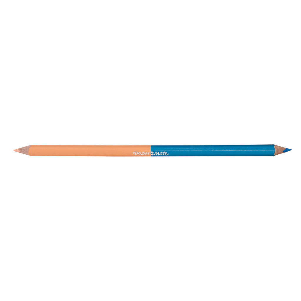 Paper Mate Blush and Light Blue Colored Pencil Dual Ended  Paper Mate Pencils