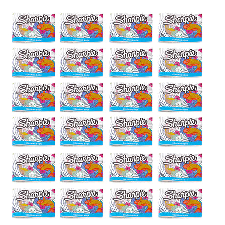 Sharpie Adult Coloring Book Fish Theme Bulk Pack of 24  Sharpie Coloring Books