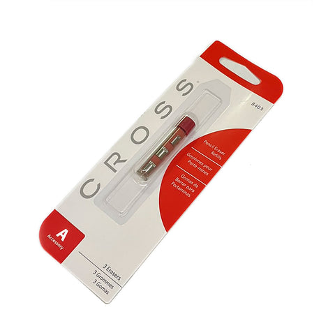 Cross 0.9mm Pencil Eraser Refills, Pack of 3 Erasers