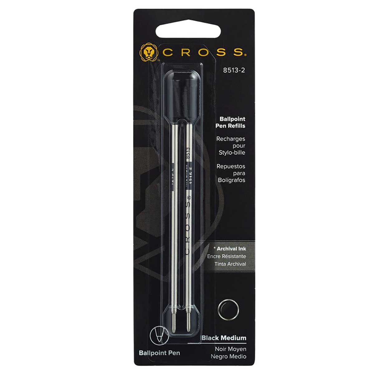 Cross Ballpoint Pen Refill Black Medium 8513 Pack of 2  Cross Ballpoint Refills