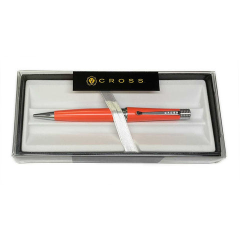 Cross Beverly Coral Orange Ballpoint Pen, Black Ink