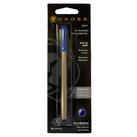 Cross Felt Tip Rollerball Refill, Blue Fine - 8442