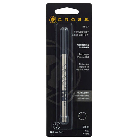 Cross Rollerball Refill Gel Ink , Black, 8523