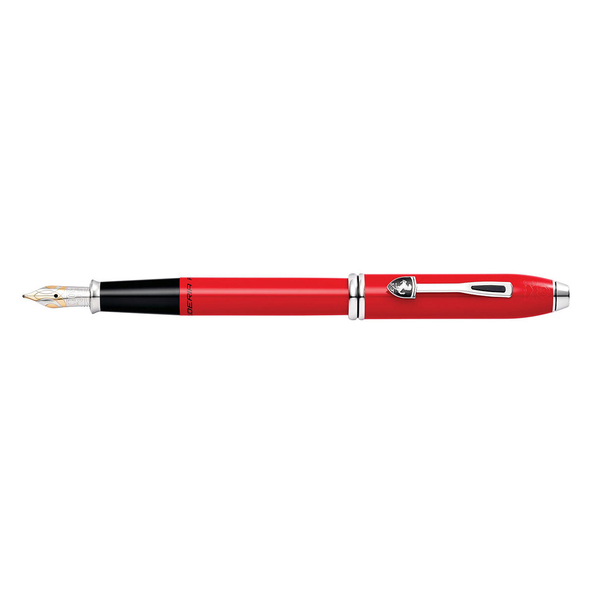 Cross Townsend Scuderia Ferrari Rosso Corsa Red Lacquer 18KT Gold Nib Fountain Pen Medium  Cross Fountain Pens