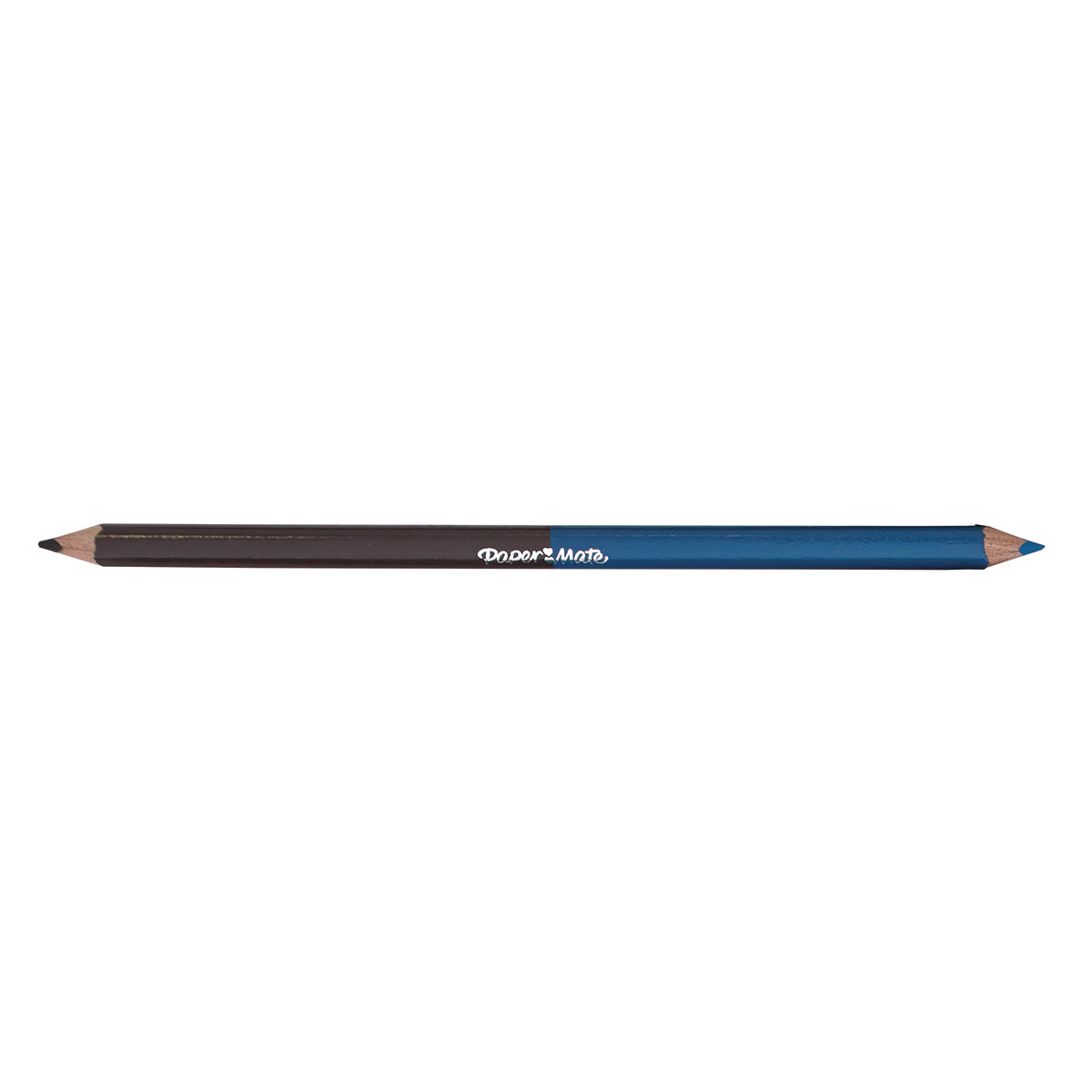 Paper Mate Chrome Dark Chocolate and Kingfisher Blue Colored Pencil Dual Ended  Paper Mate Pencils