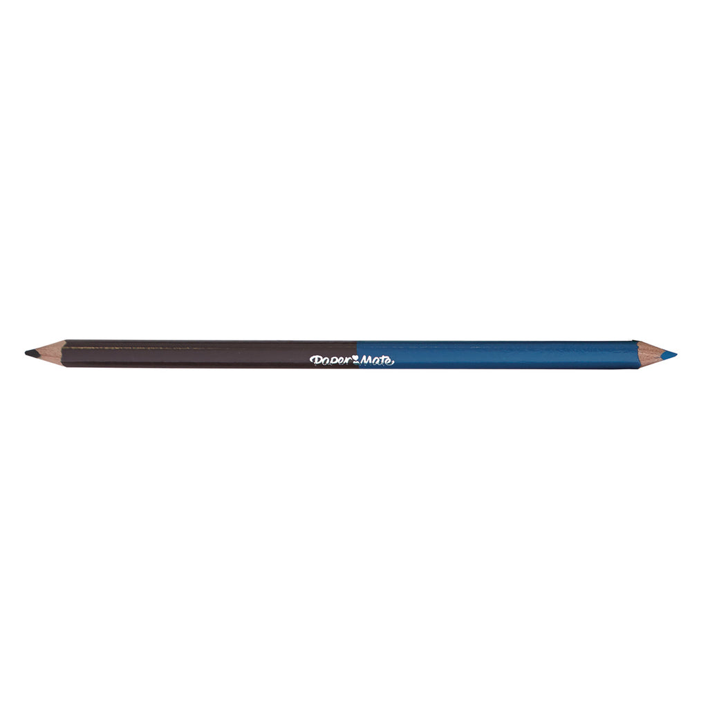 Paper Mate Chrome Dark Chocolate and Kingfisher Blue Colored Pencil Dual Ended  Paper Mate Pencils