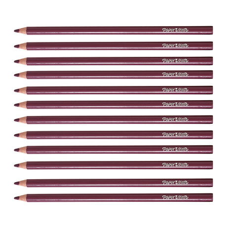 Paper Mate Colored Pencils Magenta Pack of 12 (Writes Magenta)  Paper Mate Pencils
