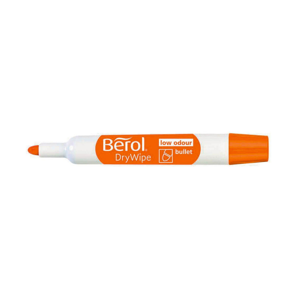 Berol Dry Erase Marker Orange Bullet Tip  Berol Dry Erase Markers