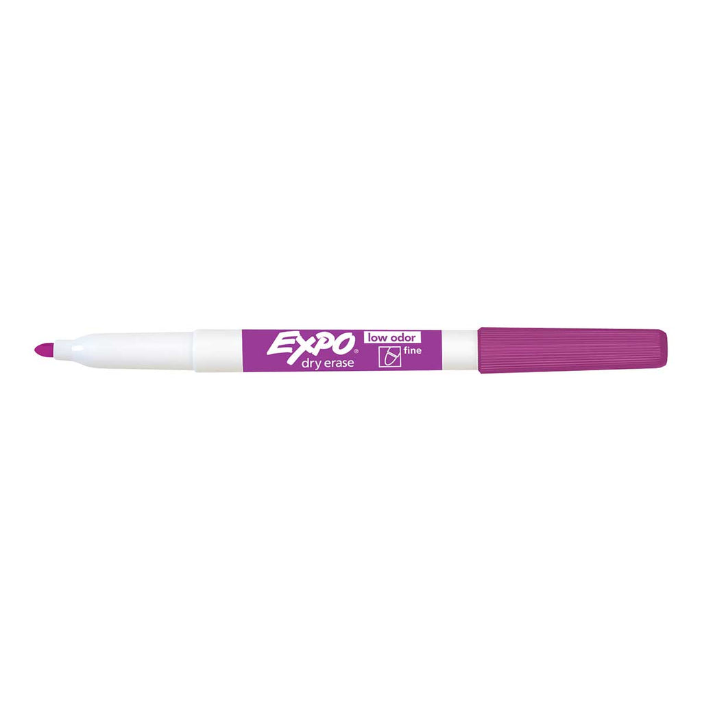 Expo Plum Fine Tip Dry Erase Markers Low Odor  Expo Dry Erase Markers