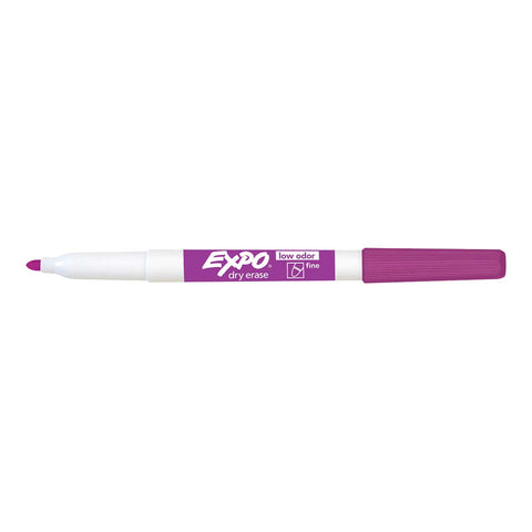 Expo Plum Fine Tip Dry Erase Markers Low Odor