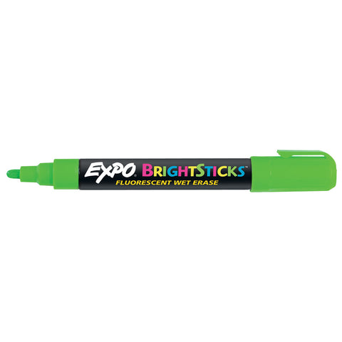 Expo Bright Sticks Green Blackboard Marker, Bullet Tip  Expo Dry Erase Markers