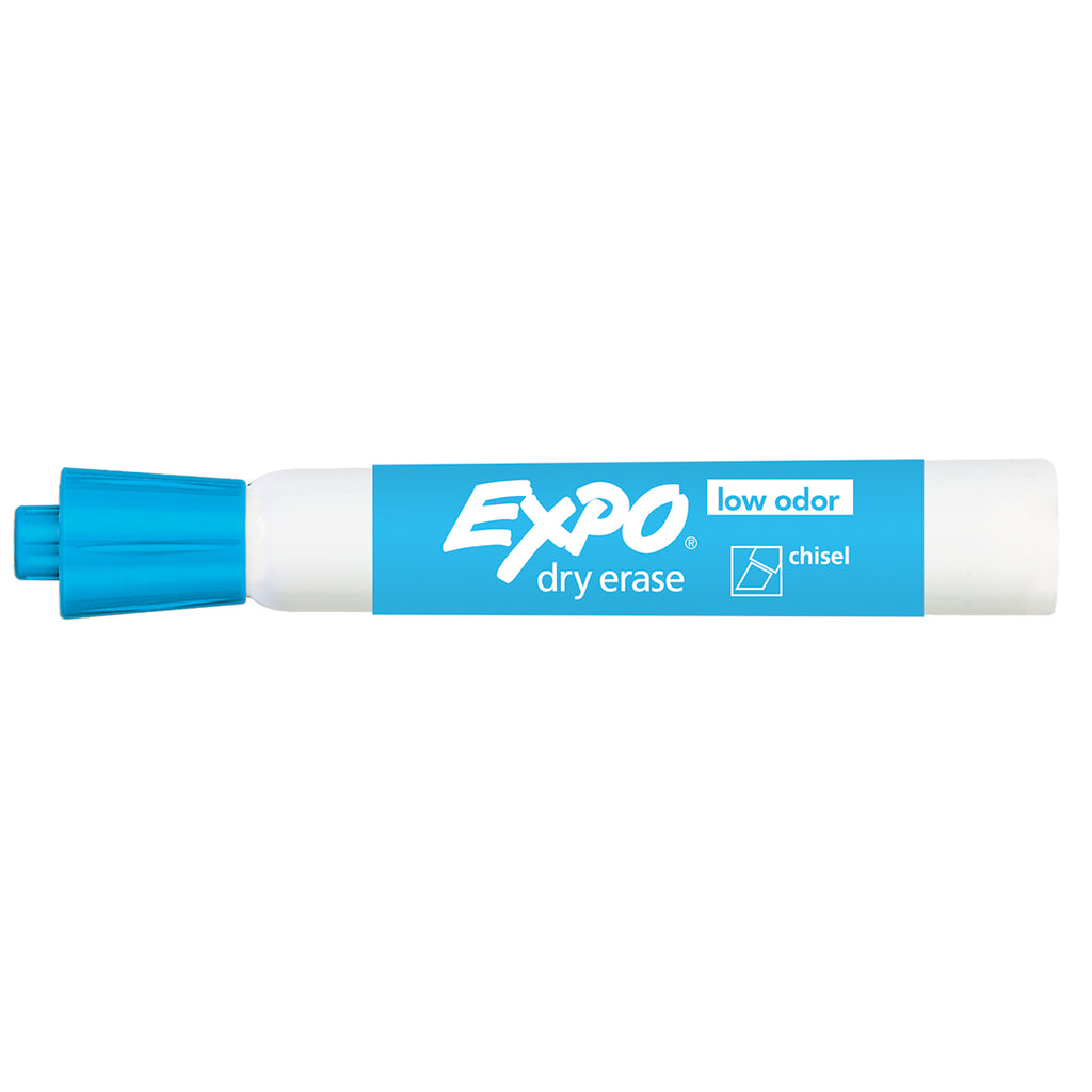 Expo Dry Erase Aqua Low Odor Chisel Tip Marker  Expo Dry Erase Markers