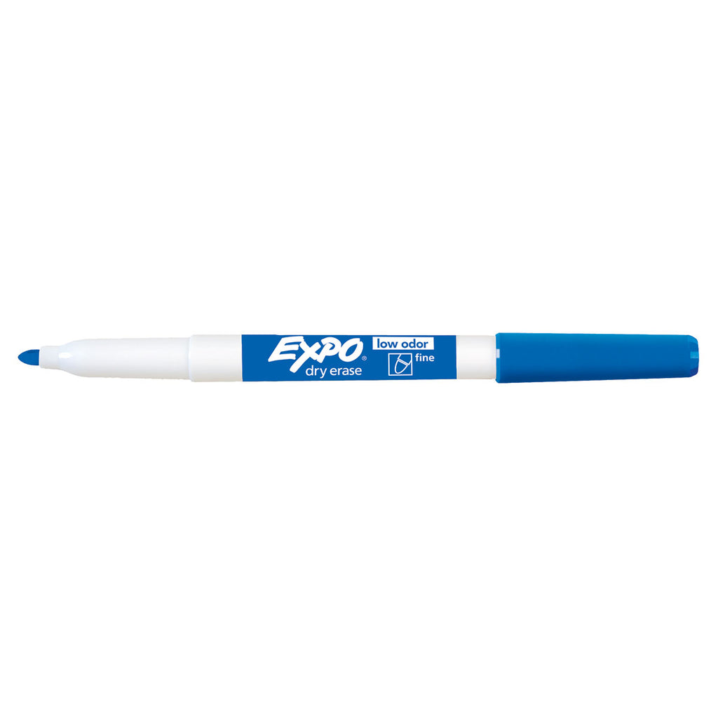 Expo Blue Fine Tip Dry Erase Markers