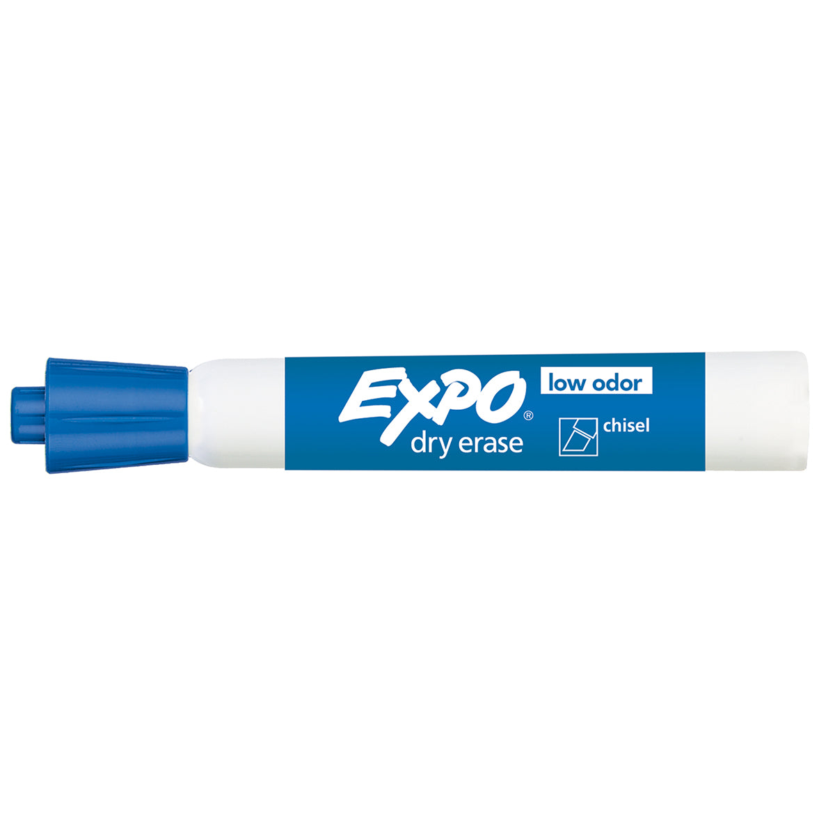 Expo Dry Erase Blue Low Odor Chisel Tip Marker  Expo Dry Erase Markers