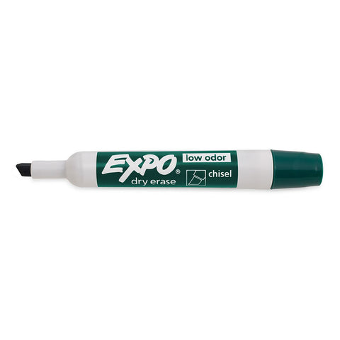 Expo Dry Erase Emerald Low Odor Chisel Tip Marker  Expo Dry Erase Markers