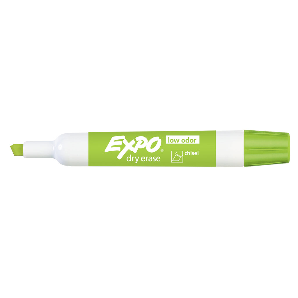 Expo Dry Erase Lime Low Odor Chisel Tip Marker  Expo Dry Erase Markers