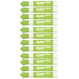 Expo Dry Erase Markers Lime, Chisel Tip 12 Count  Expo Dry Erase Markers