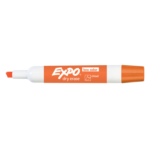 Expo Dry Erase Orange Low Odor Chisel Tip Marker  Expo Dry Erase Markers