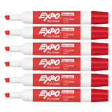 Expo Markers Red Chisel Tip, Dry Erase, Low odor, Pack of 6  Expo Dry Erase Markers