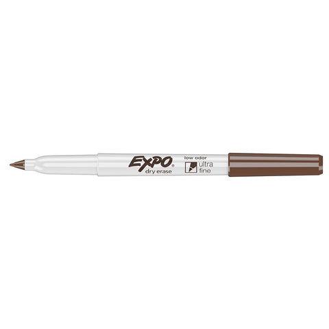 Expo Ultra Fine Brown Dry Erase Low Odor Marker  Expo Dry Erase Markers