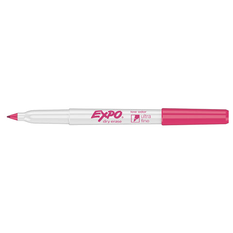 Expo Ultra Fine Pink Dry Erase Low Odor Marker  Expo Dry Erase Markers