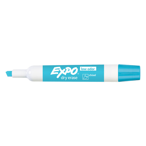 Expo Dry Erase Low Odor Aquamarine Chisel Tip Marker  Expo Dry Erase Markers