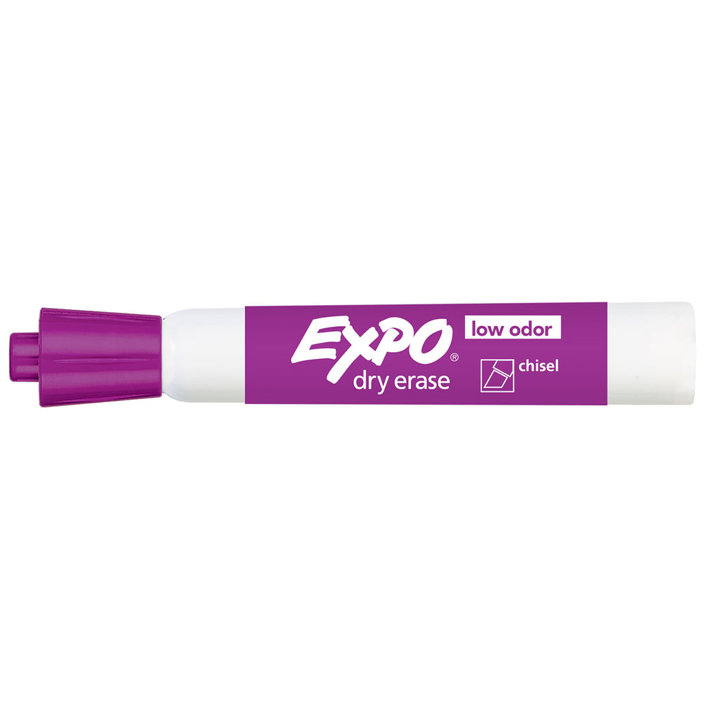 Expo Dry Erase Low Odor Plum Chisel Tip Marker  Expo Dry Erase Markers