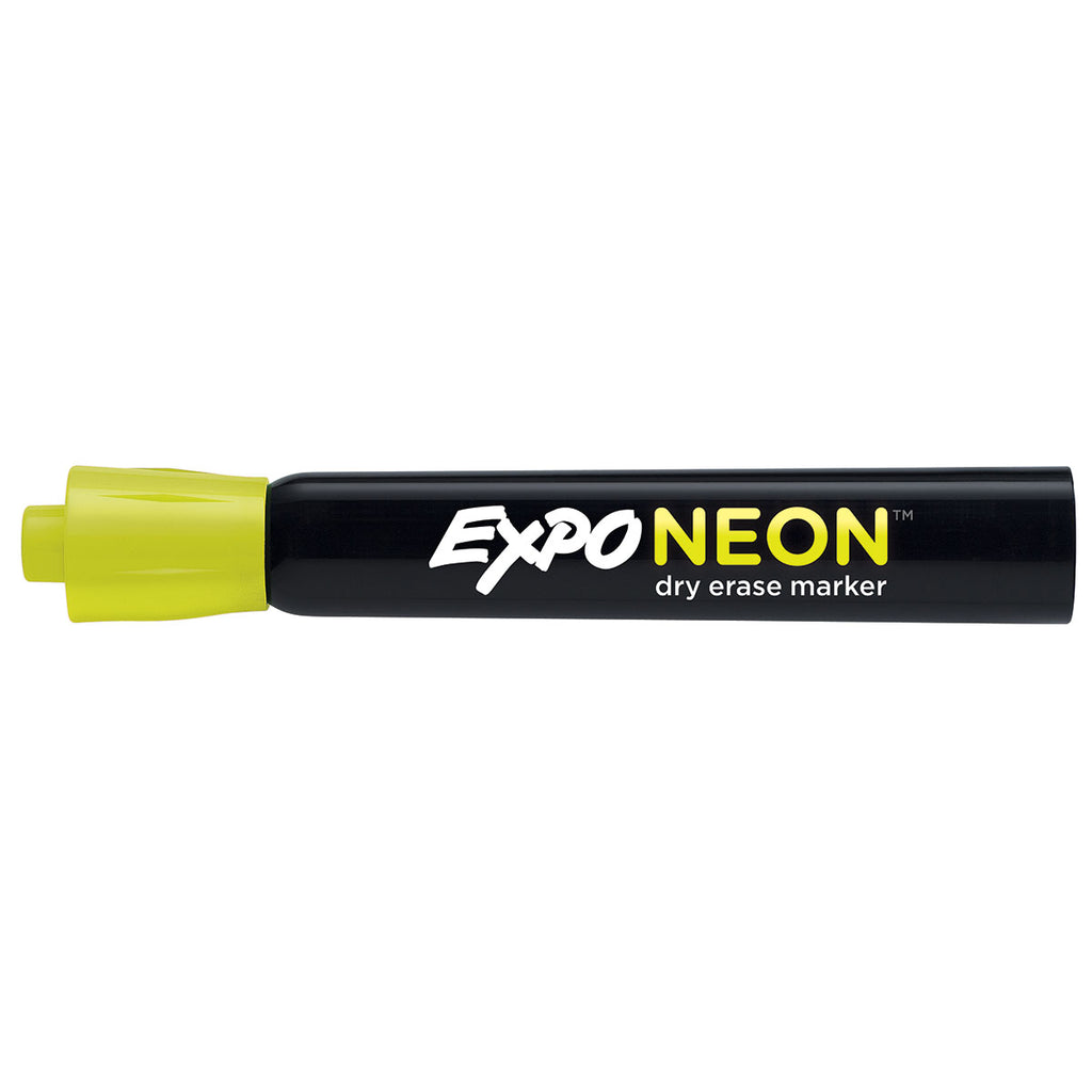 Expo Neon Yellow Dry Erase Marker, Bullet Tip  Expo Dry Erase Markers