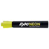 Expo Neon Yellow Dry Erase Marker, Bullet Tip  Expo Dry Erase Markers