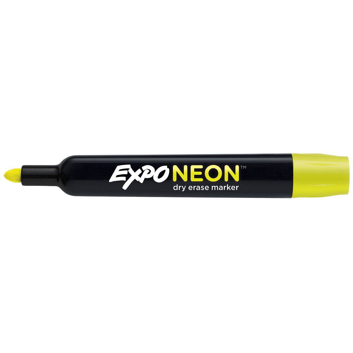 Expo Neon Yellow Dry Erase Marker, Bullet Tip  Expo Dry Erase Markers